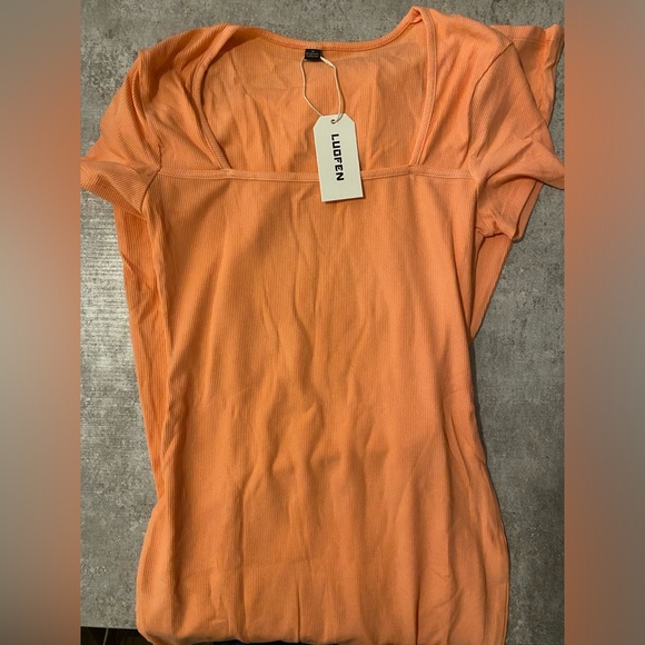 Women's Elegant Square Neck Long Dress Ribbed Bodycon Maxi Formal Dress, size M - Picture 7 of 9